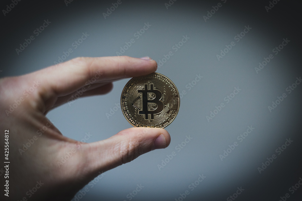 Fototapeta premium sale and laundering of dirty money (dollars) earned on drugs through bitcoin