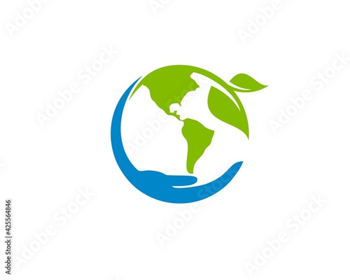 eco safe green world logo