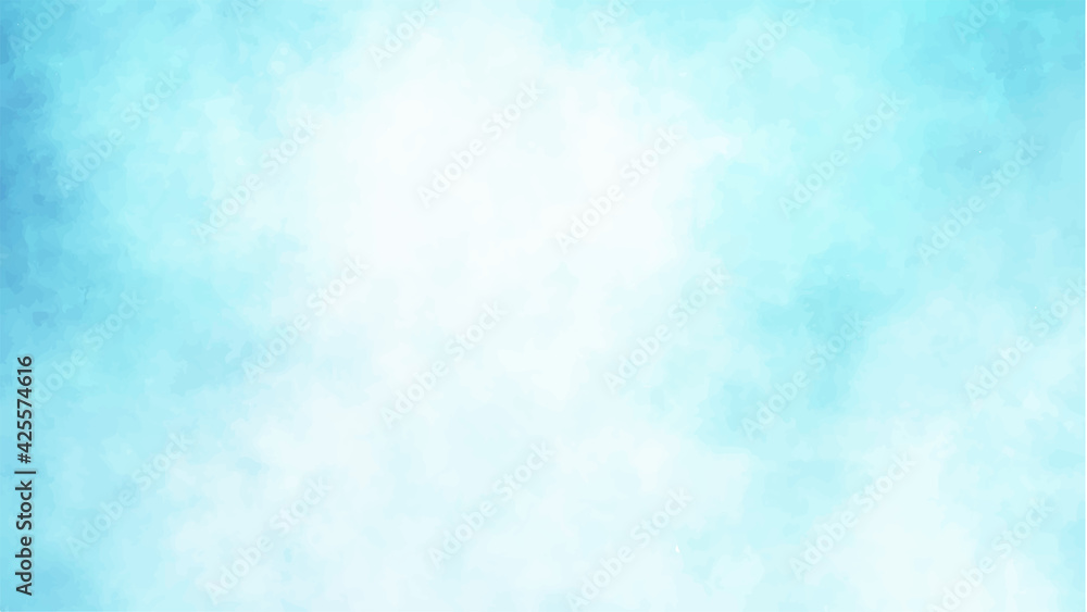 Fototapeta Blue watercolor background for textures backgrounds and web banners design