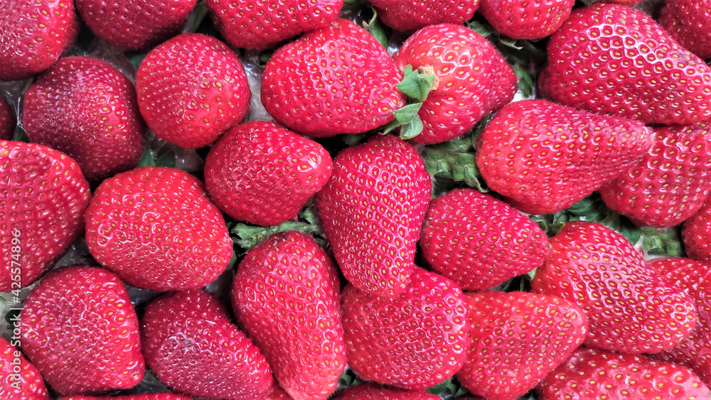 background with beautiful red strawberries background with beautiful red strawberries