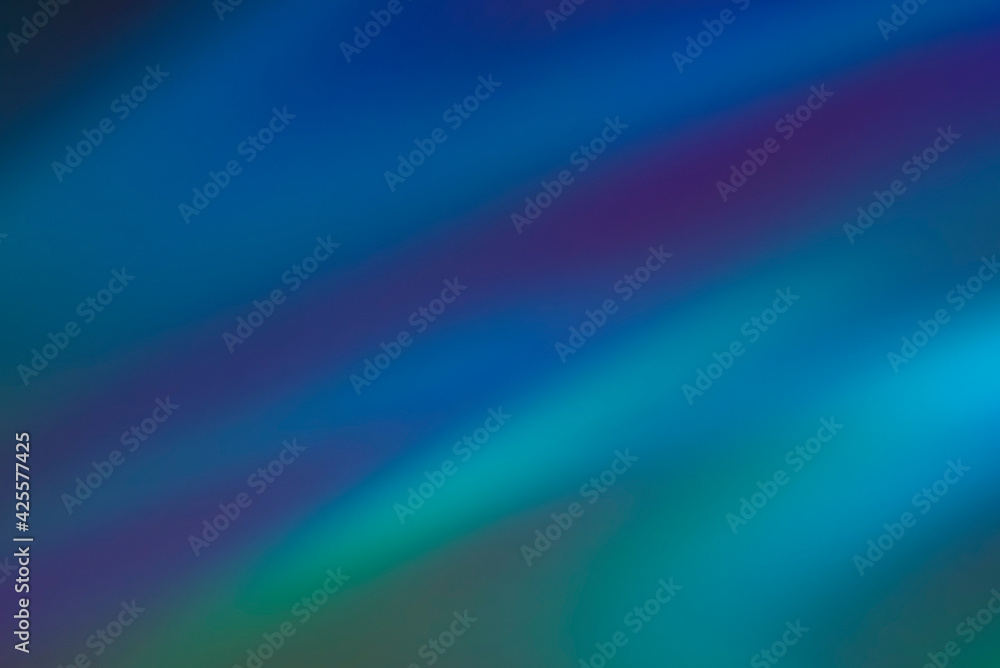 Abstract blue and turquoise blurred light background for mockups. Trendy creative gradient.