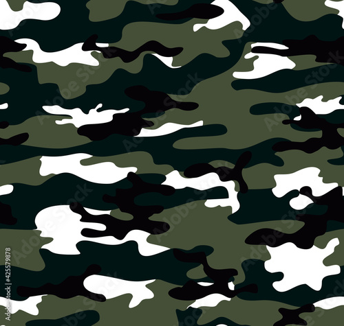 Camo abstraction, vector modern army texture for textiles.