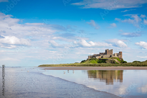 Dunstanburgh Castle, Northumberland, England.