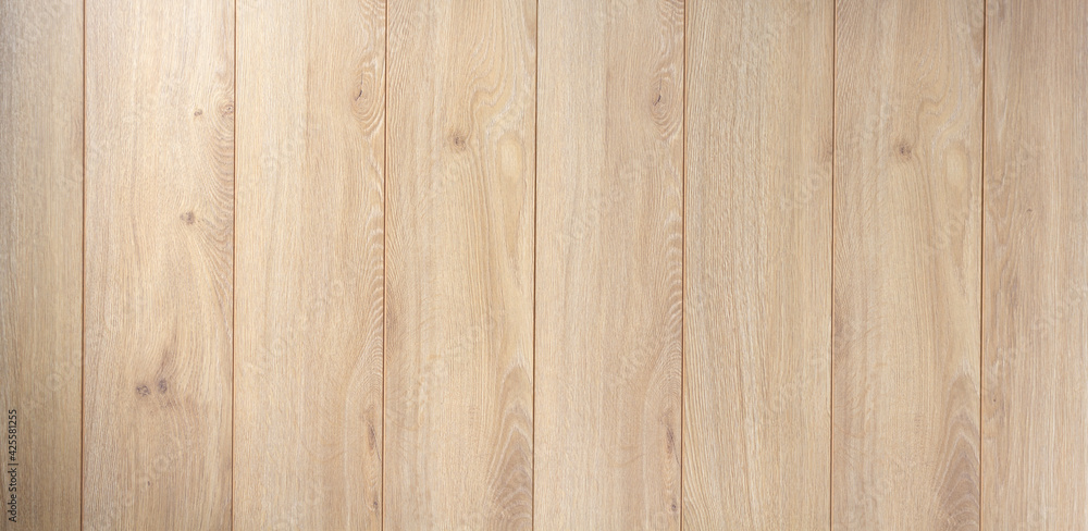 Laminate floor background texture. Wooden laminate floor or wood table top - obrazy, fototapety, plakaty 