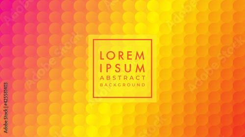 vector illustration of repeating concave ellipse pattern. burn color gradient. abstract background design template.