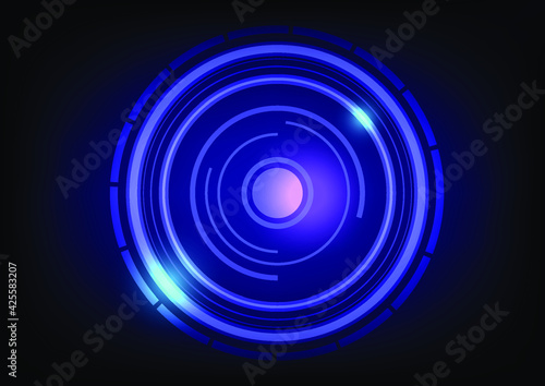  Hi-tech user interface. Abstract virtual target. Vector illustration.