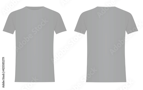 Grey t shirt. vector illustration