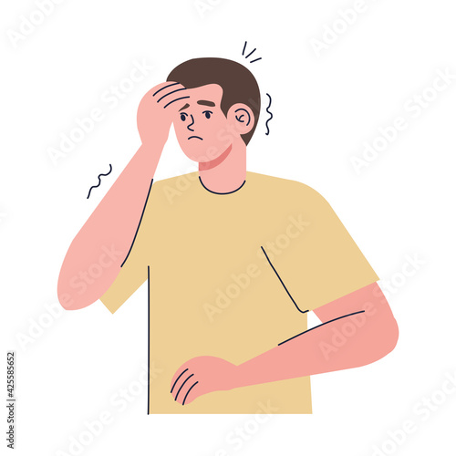 man with anxiety