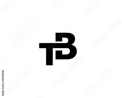 TB BT letter logo design vector template