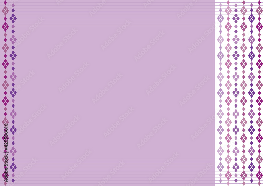 Argyle motif Border Lines Purple Background Argyle motif Border Lines Purple Background