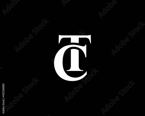 TC CT letter logo design vector template