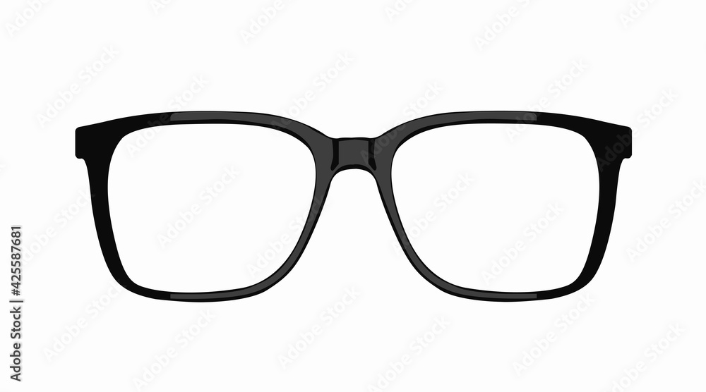 Vector Isolated Illustration of Glasses Vector Isolated Illustration of Glasses