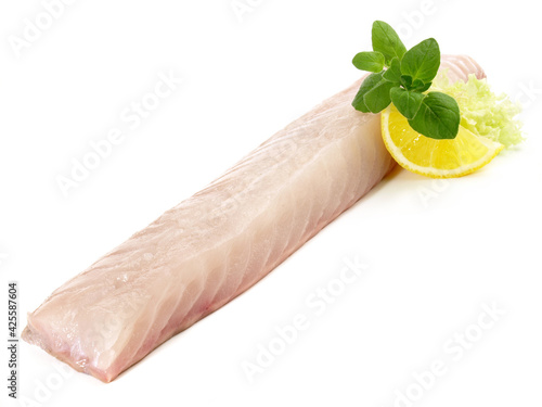 Fotografie Seelachs Fischfilet Loin - Freigestellt