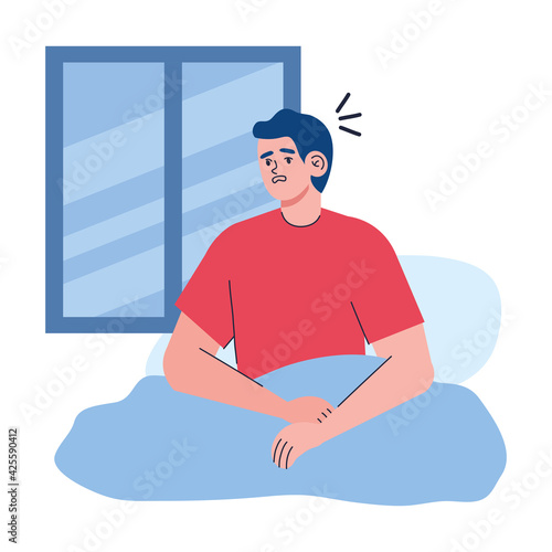 man with insomnia