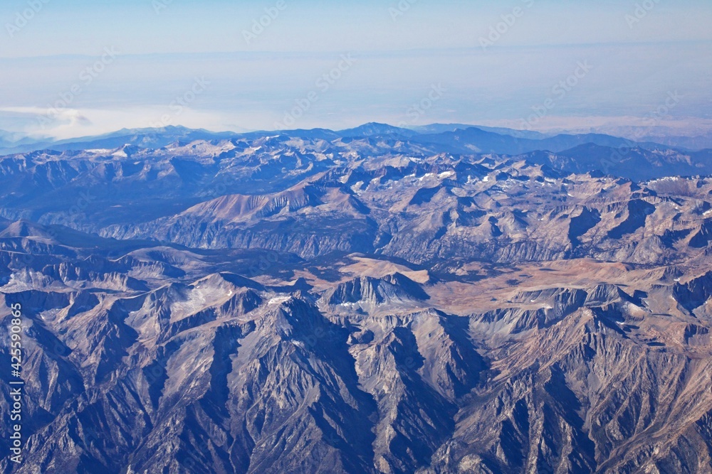 Luftaufnahmen der Sierra Nevada