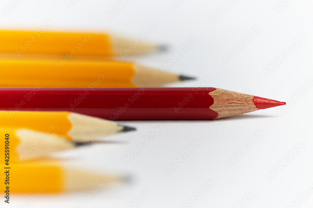 Stand out from the Crowd pencils with copy space Stand out from the Crowd pencils with copy space