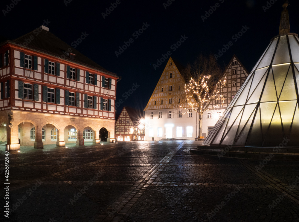 Naklejka premium Lockdown Weihnachten 2020 Schwabach