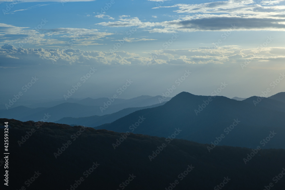 View from the Blue Ridge Parkway, North  Carolina