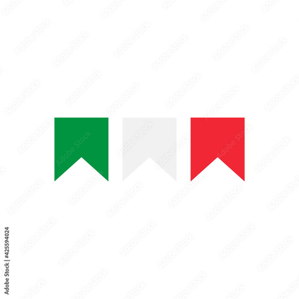 These Italian objects on a white background. These Italian objects on a white background.