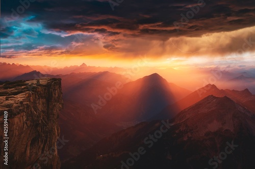 sunset in the mountains © Юрий Ревуцкий