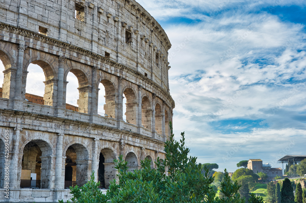 The Colosseum of Rome or Flavian Amphitheater