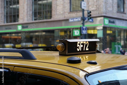 New York Taxi sign