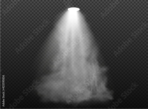 warm light set of bulb on a transparent background. Vector illustration