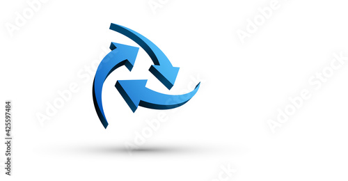 simbolo, icona, frecce, girare, loop