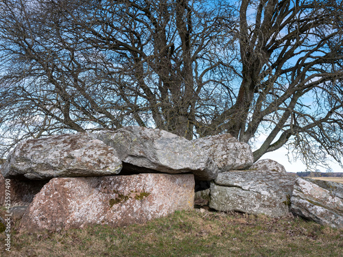 Canvas Print Iron age burial site