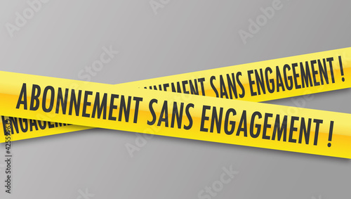 Logo abonnement sans engagement. photo