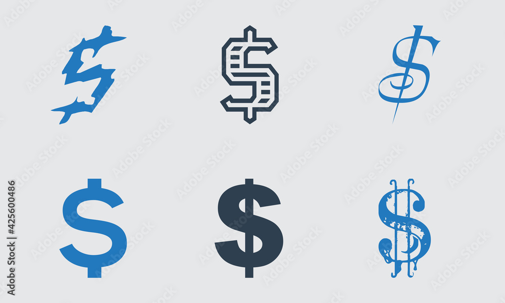 USA dollar currency sybmol Sets design. American dollar sign. Dollar logo for your website design. USA dollar currency sybmol Sets design. American dollar sign. Dollar logo for your website design.