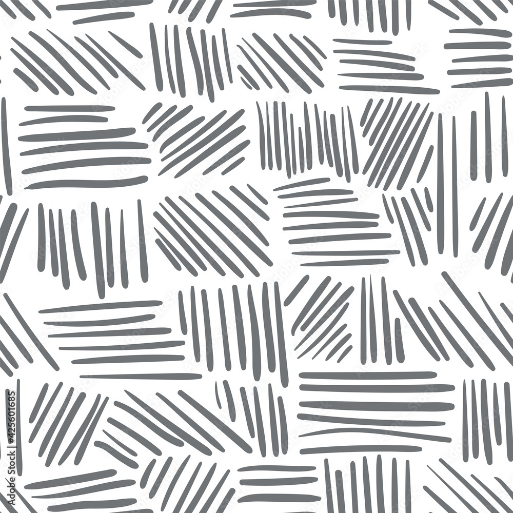 Seamless pattern with the image of various hand-drawn stripes. Vector ornament. Design for paper, textiles and decor. Seamless pattern with the image of various hand-drawn stripes. Vector ornament. Design for paper, textiles and decor.