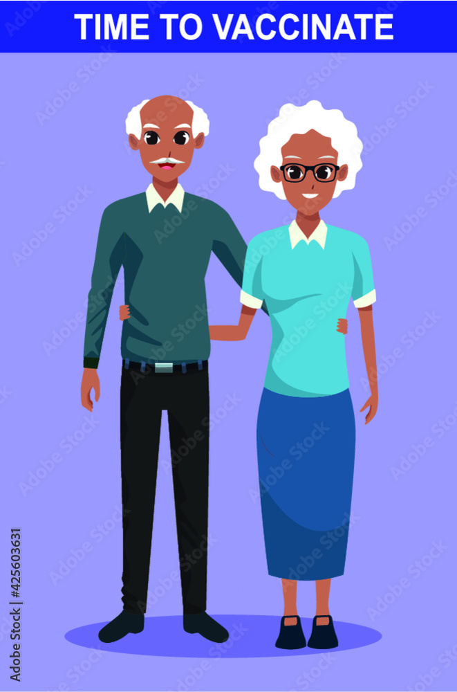 Time to Vaccinate. Corona Virus, Covid-19 vaccination awareness concept. Old age vaccination Time to Vaccinate. Corona Virus, Covid-19 vaccination awareness concept. Old age vaccination