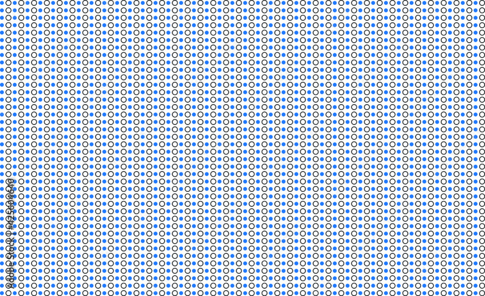 Fototapeta premium Vector polka background with small dots blue version