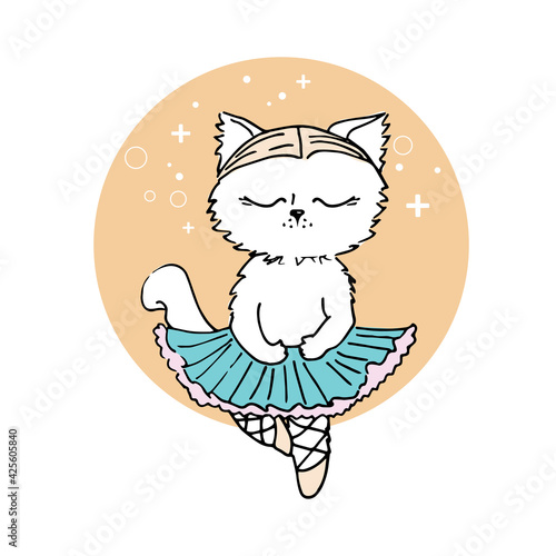 Little cat ballerina