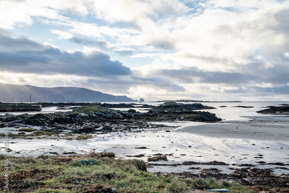 The coastline at Rossbeg in County Donegal during winter - Ireland