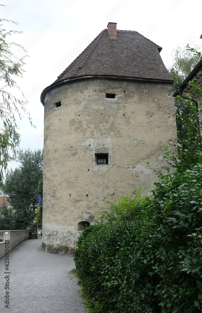 Ill und Wasserturm in Feldkirch Ill und Wasserturm in Feldkirch