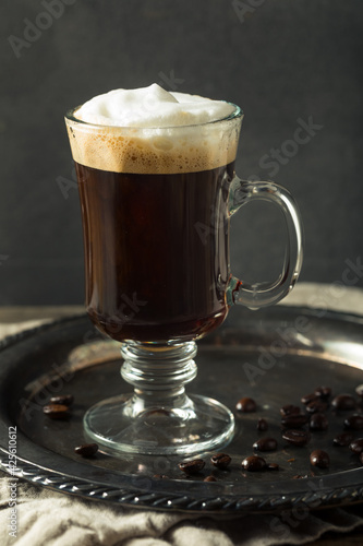 Boozy Warm Irish Coffee Cocktail