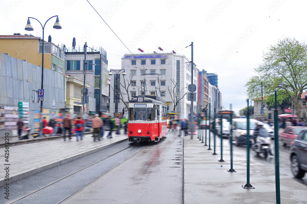 Fototapeta premium Kadıköy nostalgic tram.
