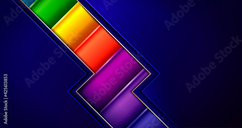 Stylish background with colorful inserts in the vector version