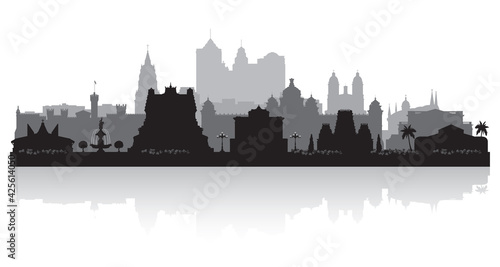 Bangalore India city skyline silhouette © yurkaimmortal