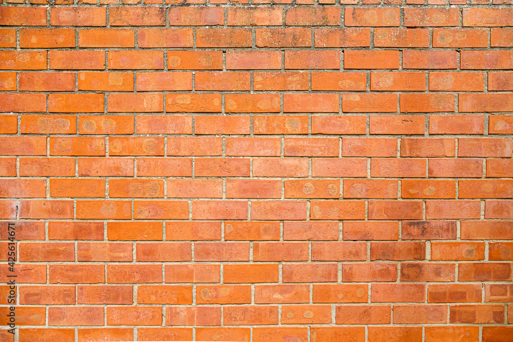 Naklejka premium View of empty old brick wall background with copy space