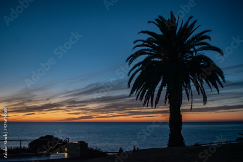 Sunset over Pacific Ocean in Rancho Palos Verdes © Lisa