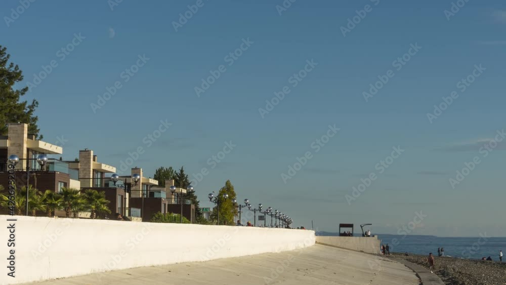Tourist embankment in the city of Sochi Tourist embankment in the city of Sochi