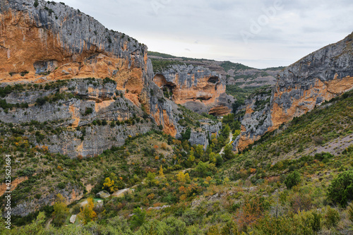 Vero river canyon from the lookout point, Alquezar, Spain