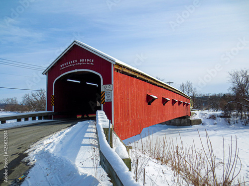 Quadro su tela Buskirk's Covered Bridge in upstate New York