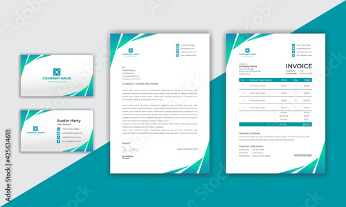 Corporate identity modern business stationery pack design