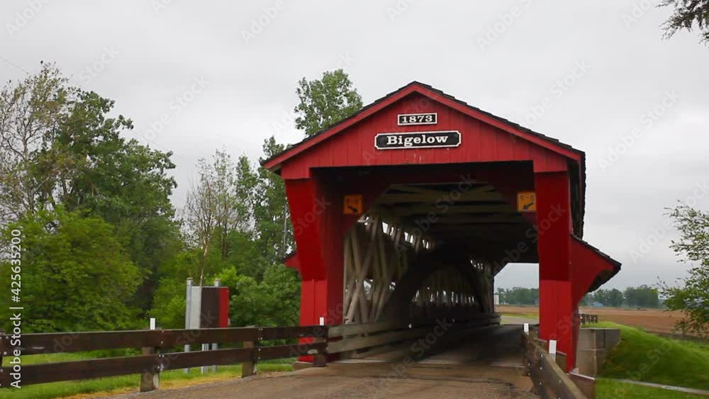 Bigelow Covered Bridge in Ohio, United States Bigelow Covered Bridge in Ohio, United States