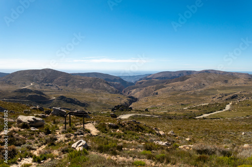 View of the arid mainland in the Cape Town region, Anysberg Nature Reserve, South Africa