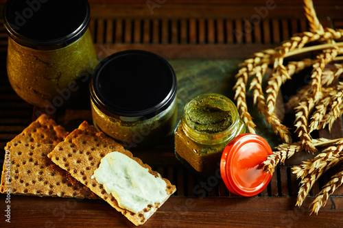 Traditional homemade green adizka